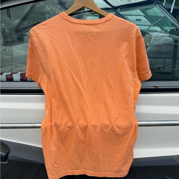 Men’s polo T-shirt, tangerine size Medium - Picture 2 of 3